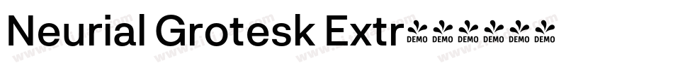 Neurial Grotesk Extr字体转换